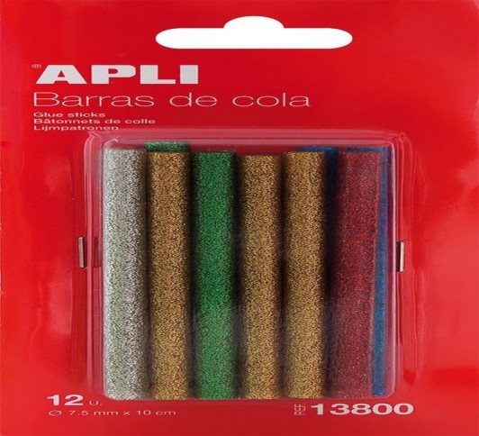 RECH. PISTOLET COLLE GLITTER 7,5MM 12U