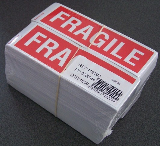 P 1000 ETQ FRAGILE 50X144