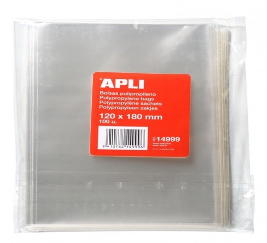 S.100 SACHET PLASTIC PP.120X180MM