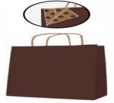 PAQ 50 SACS 35x16x40 KRAFT CHOCOLAT