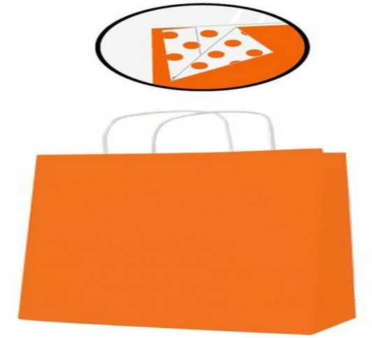 PAQ 50 SACS 25x11x31 KRAFT ORANGE