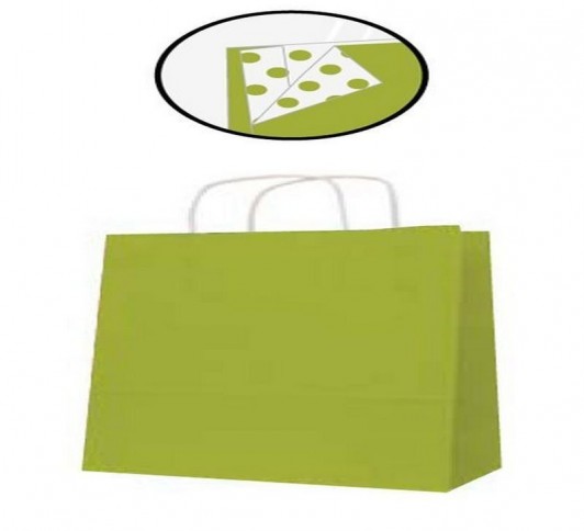 PAQ 50 SACS 25x11x31 KRAFT VERT LIME