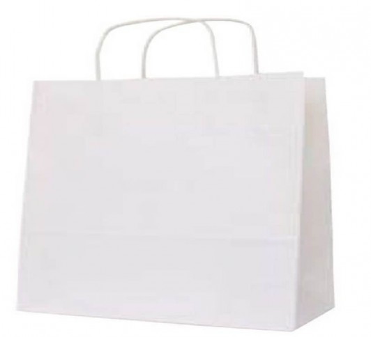 PAQ 50 SACS 18 x 8 x 21 KRAFT BLANC