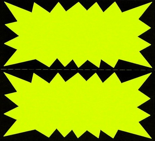 P.200 FLASH FLUO JAUNE 60x90MM 250g/m