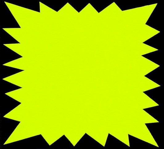 P.100 FLASH FLUO JAUNE 90x120MM 250g/m