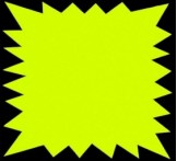 P.100 FLASH FLUO JAUNE 90x120MM 250g/m