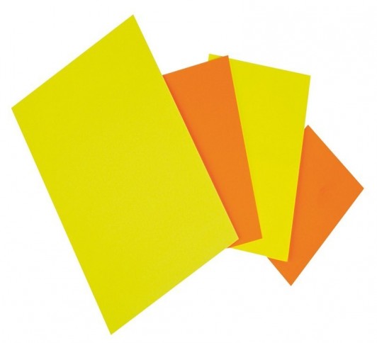 P.50 RECT. FLUO JAUNE/ORA 21X29.7CM 780g