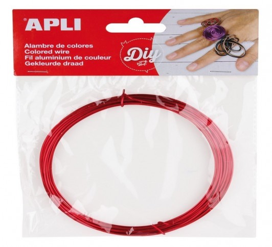 SACH FIL METAL ALU 1,5MM X 5M ROUGE