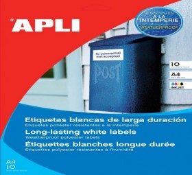 ETQ INKJET POLYESTER BLANC 210x297 10F