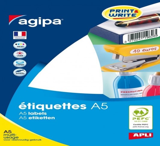 ETUI A5 1120 ETQ BLANCHES D19