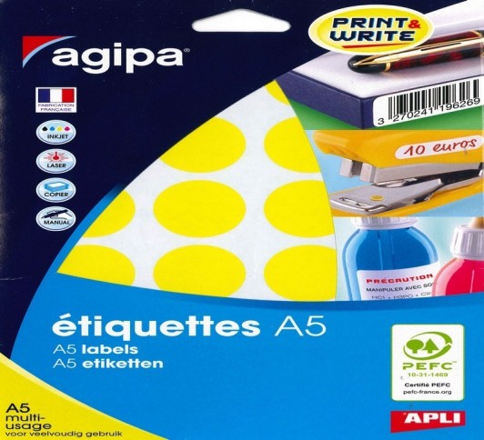 ETUI A5 240 ETQ JAUNE DIAM 30