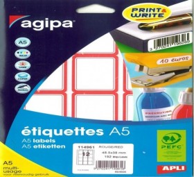 ETUI A5 192 ETQ CADRE ROUGE 48,5X38