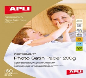 PAPIER PHOTO SATIN 200GR. 60F