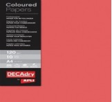 B.PAPIER COULEUR ROUGE 120G 10F