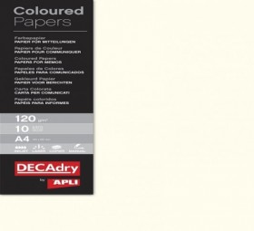 B.PAPIER COULEUR CREME 120G 10F