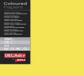 B.PAPIER COULEUR JAUNE VIF 250g 10F