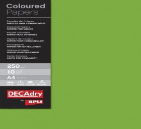 B.PAPIER COULEUR VERT EMERAUDE 250G 10F