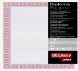 Pack 25 diplômes A4 ROUGE/POURPRE