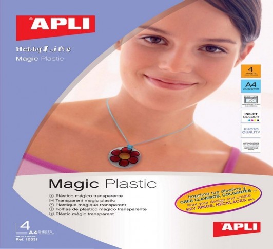 Plastique magique feuilles A4 transparent Apli